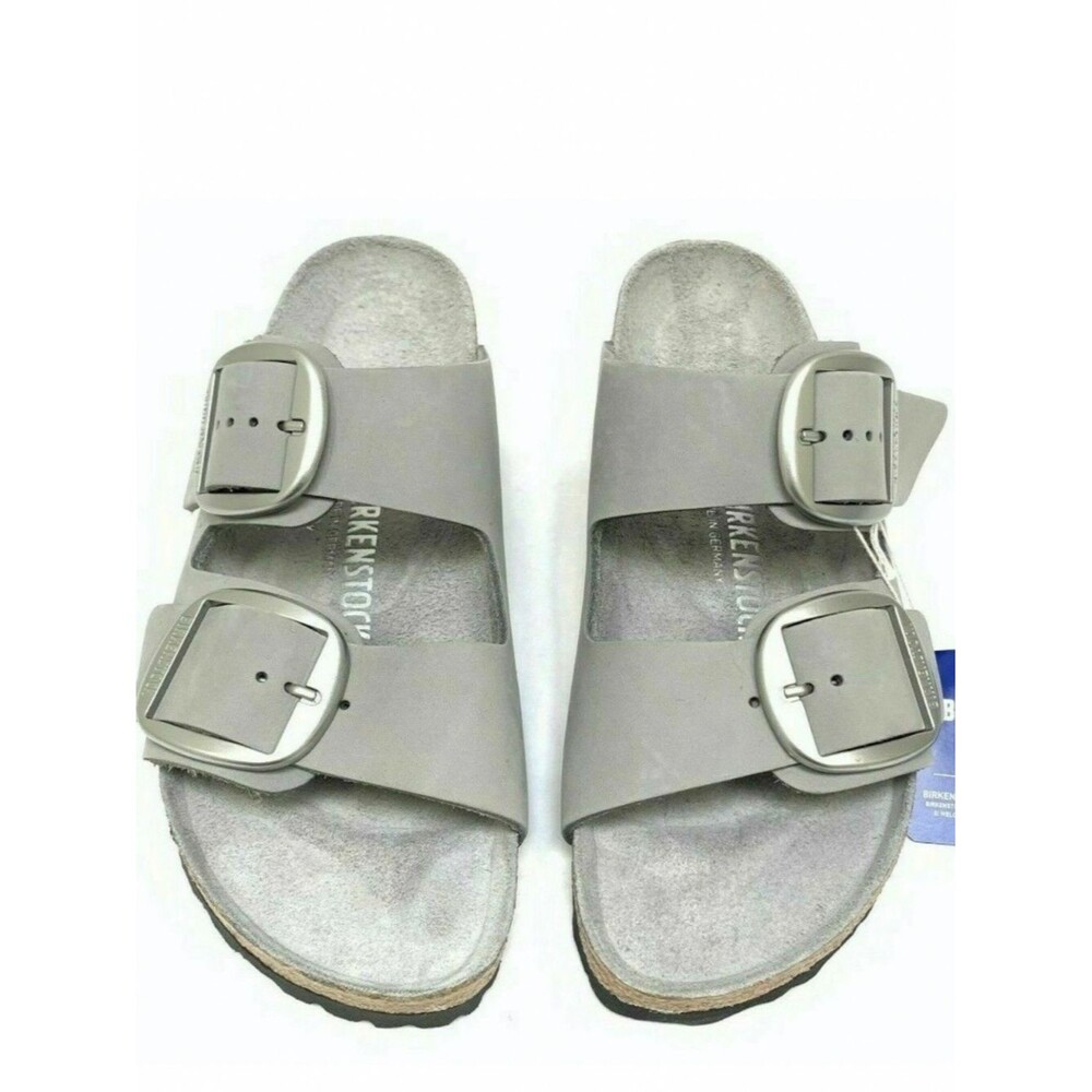 Birkenstock Arizona Big Buckle Dove Gray Sandals Size 37.
